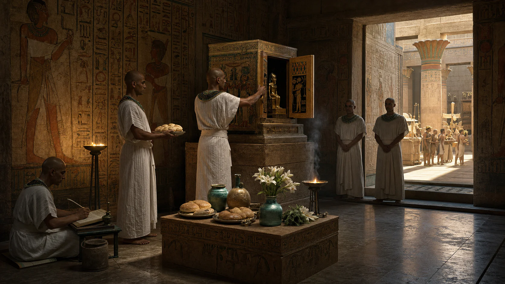 Interpretive reconstruction of worship in Ancient Egypt
