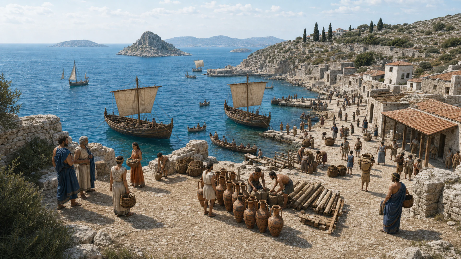 Interpretive reconstruction: Aegean maritime network