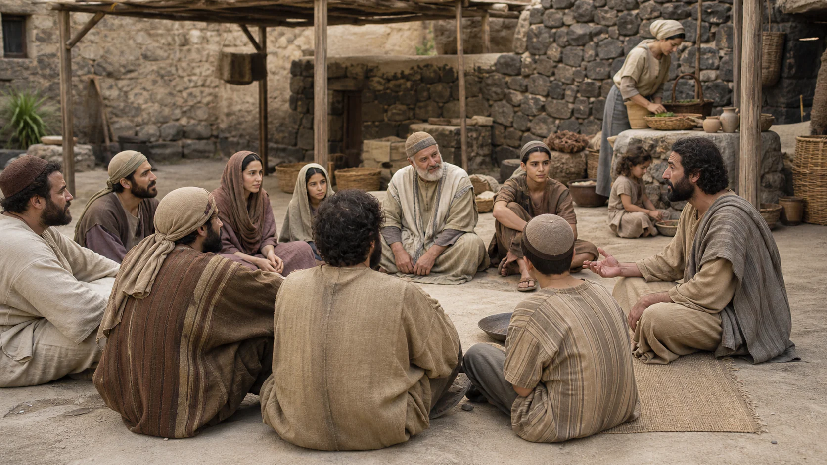 Interpretive reconstruction: Teaching in a Galilean courtyard