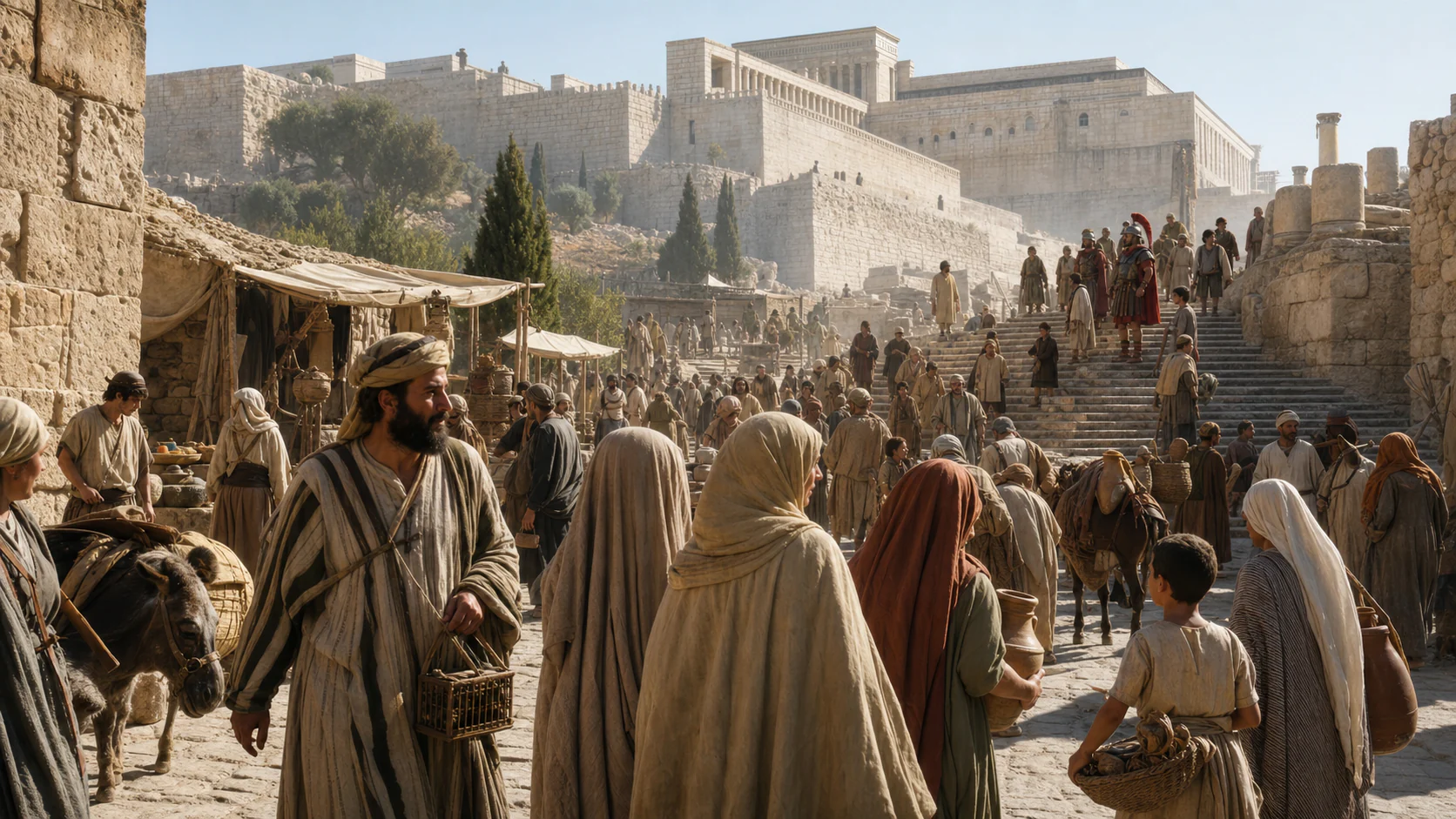Interpretive reconstruction: Jerusalem pilgrimage street