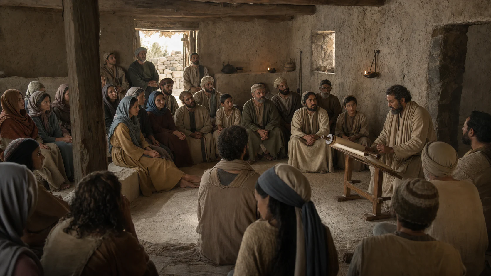 Interpretive reconstruction: Jewish communal gathering