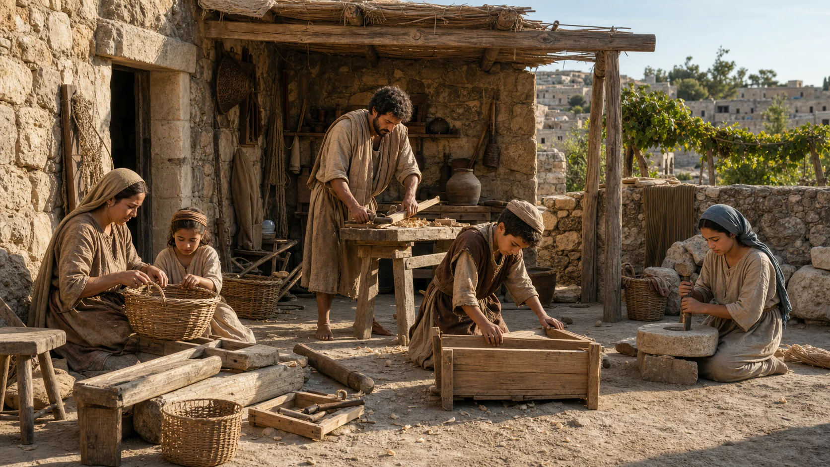 Interpretive reconstruction: Nazareth household craft