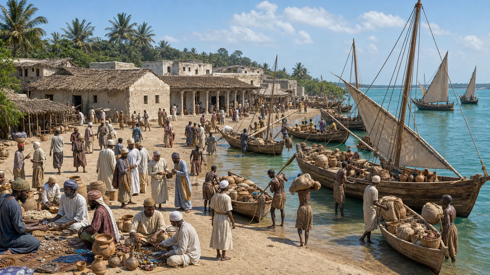 Interpretive reconstruction: Kilwa port