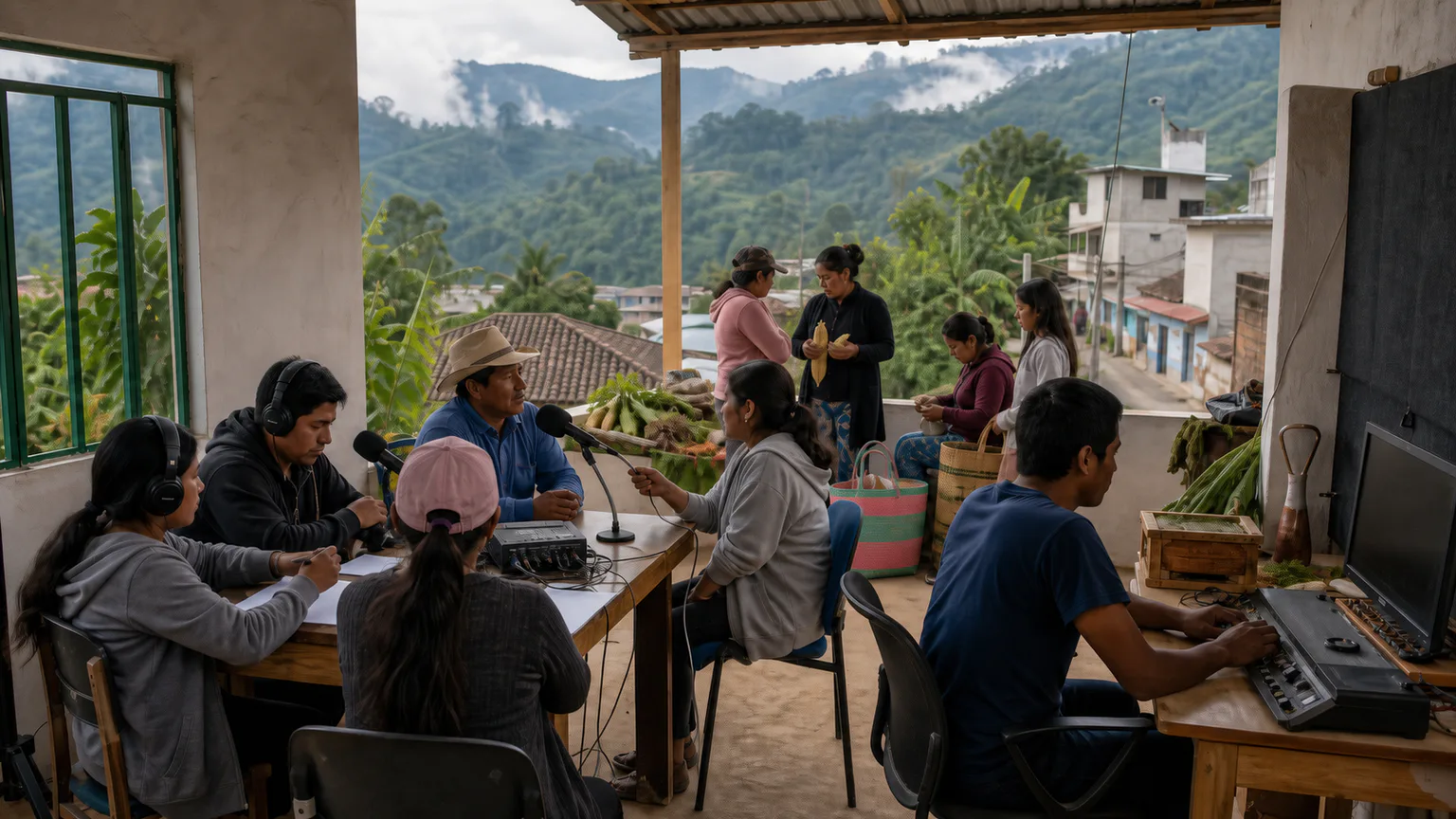 AI-generated evidence-guided visualization related to Living Nahua communities and Nahuatl, 2000 CE-present with precolonial roots.