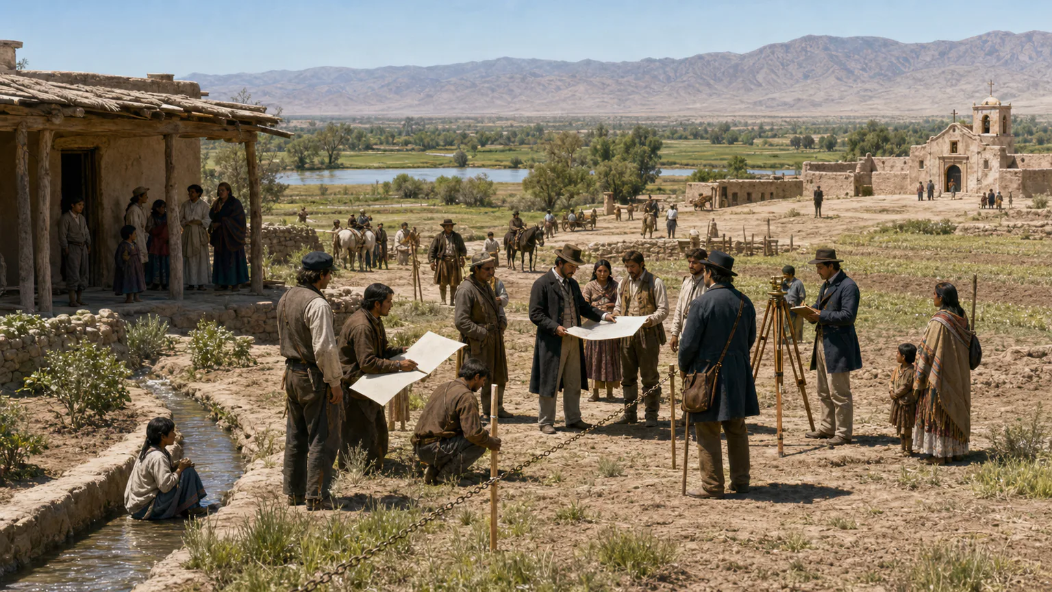 AI-generated evidence-guided visualization related to Mexican-American War and border transformation, 1846-1848 CE.