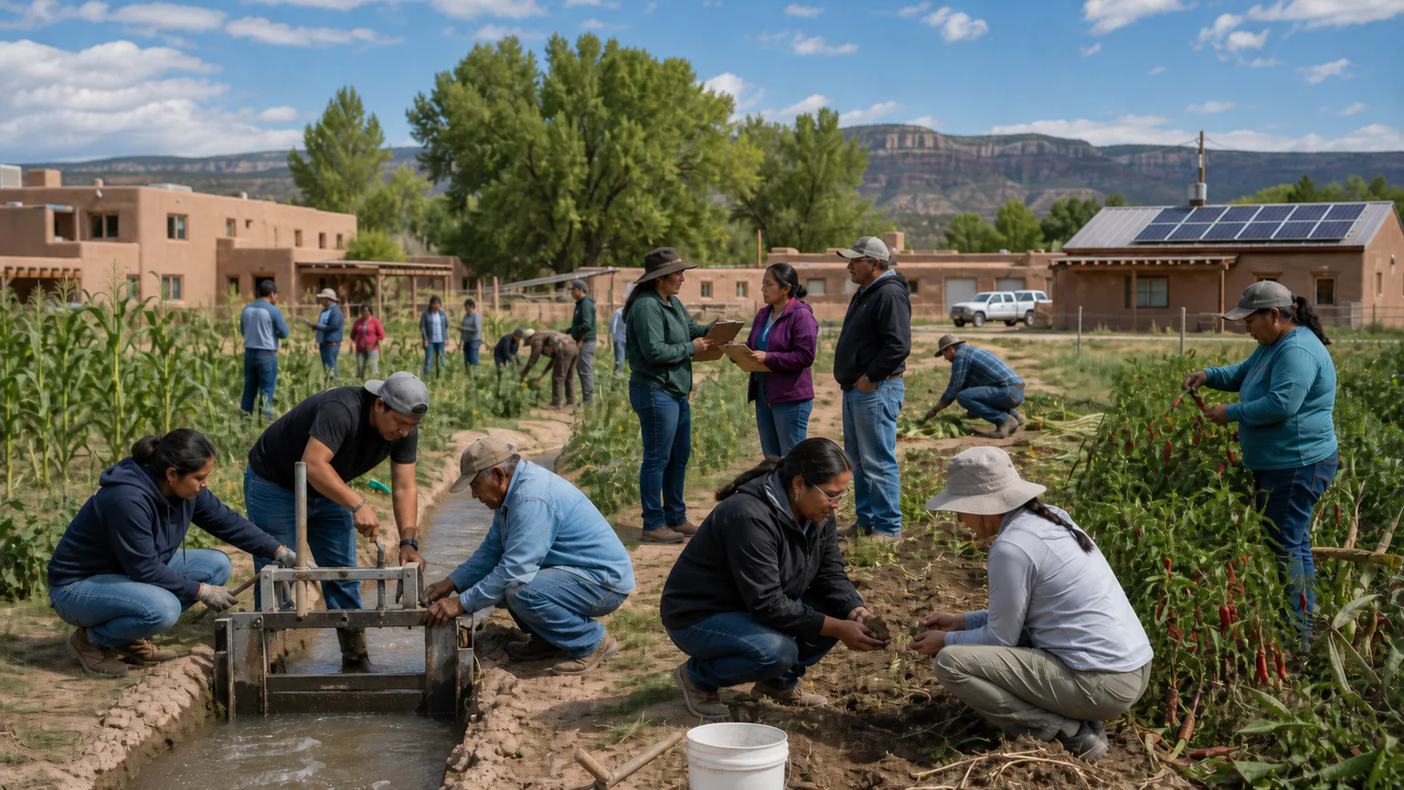 AI-generated evidence-guided visualization related to Living Pueblo, Dine, O'odham and Southwest nations, 2000 CE-present with deep ancestral continuities.