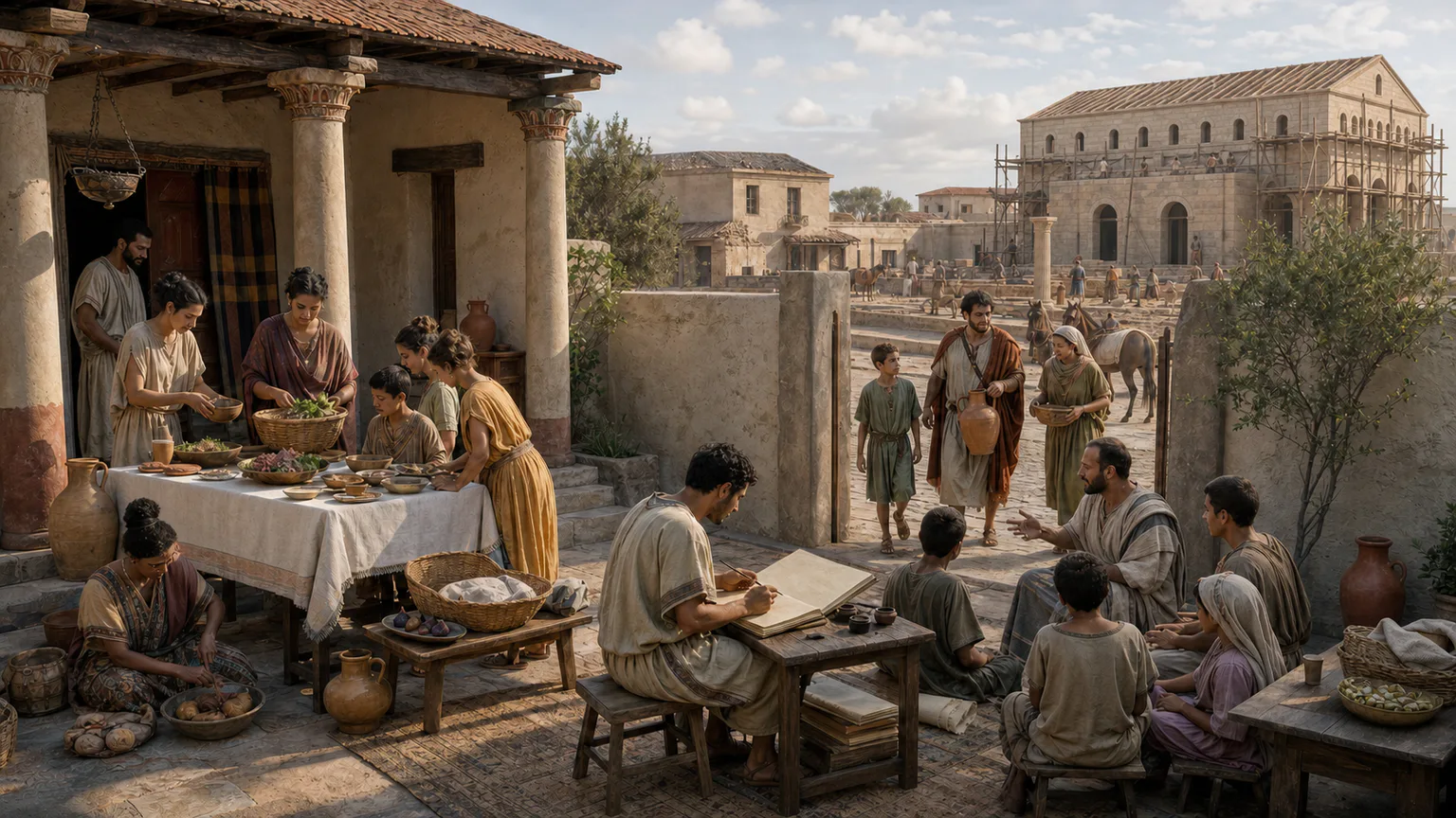 AI-generated evidence-guided visualization related to Christian communities of Roman North Africa, c. 150-439 CE.