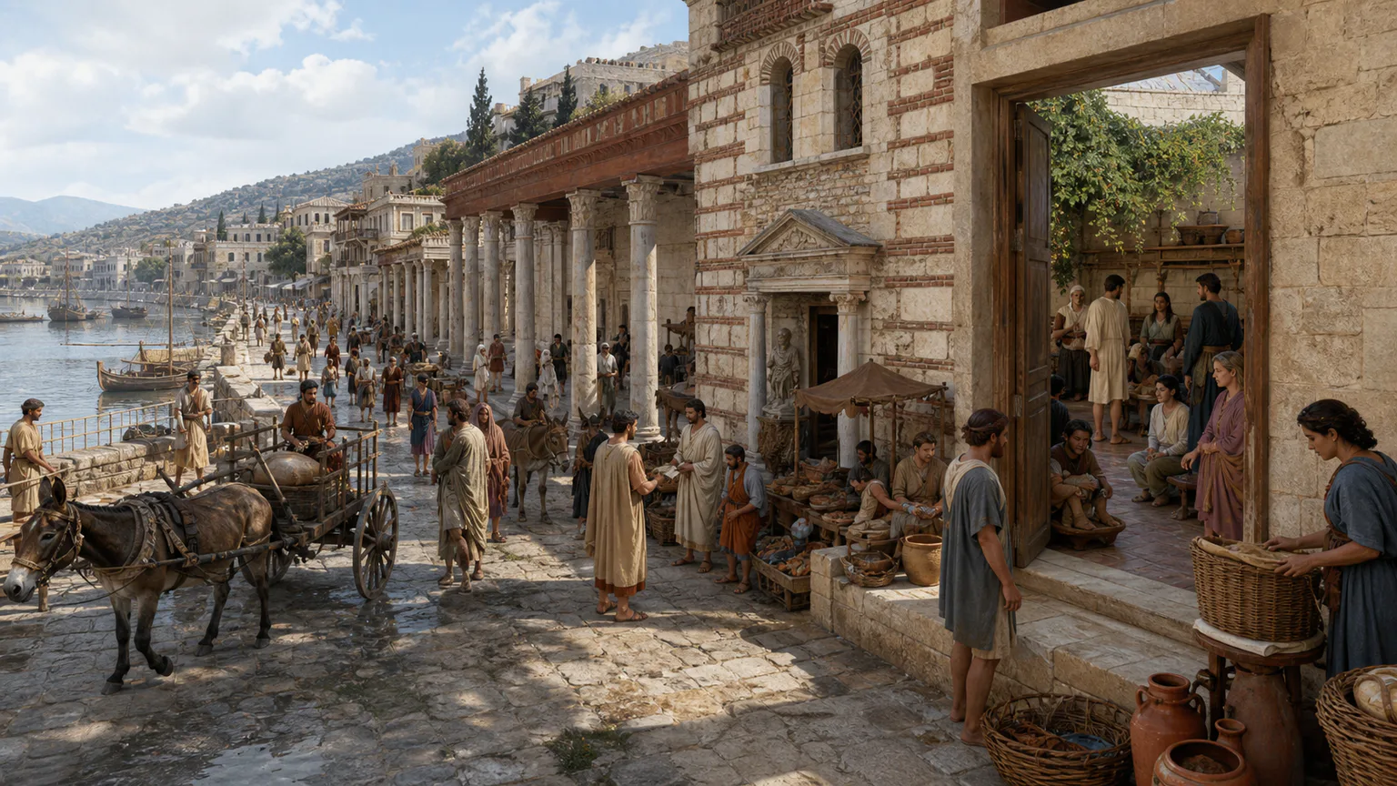 AI-generated evidence-guided visualization related to Antioch on the Orontes, c. 40-400 CE.