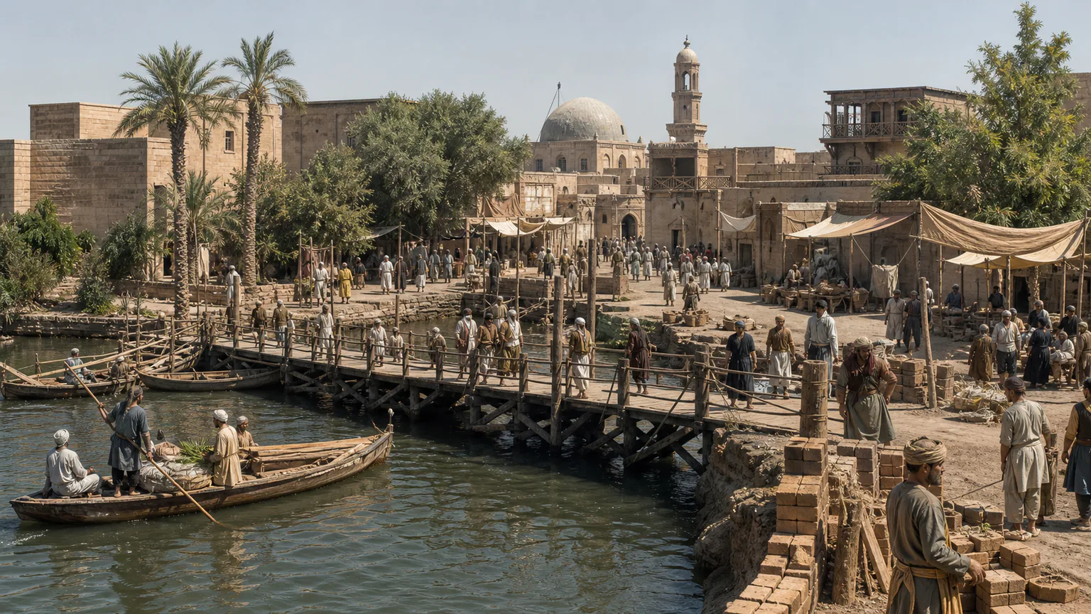 AI-generated evidence-guided visualization related to Baghdad, Founded 762 CE.