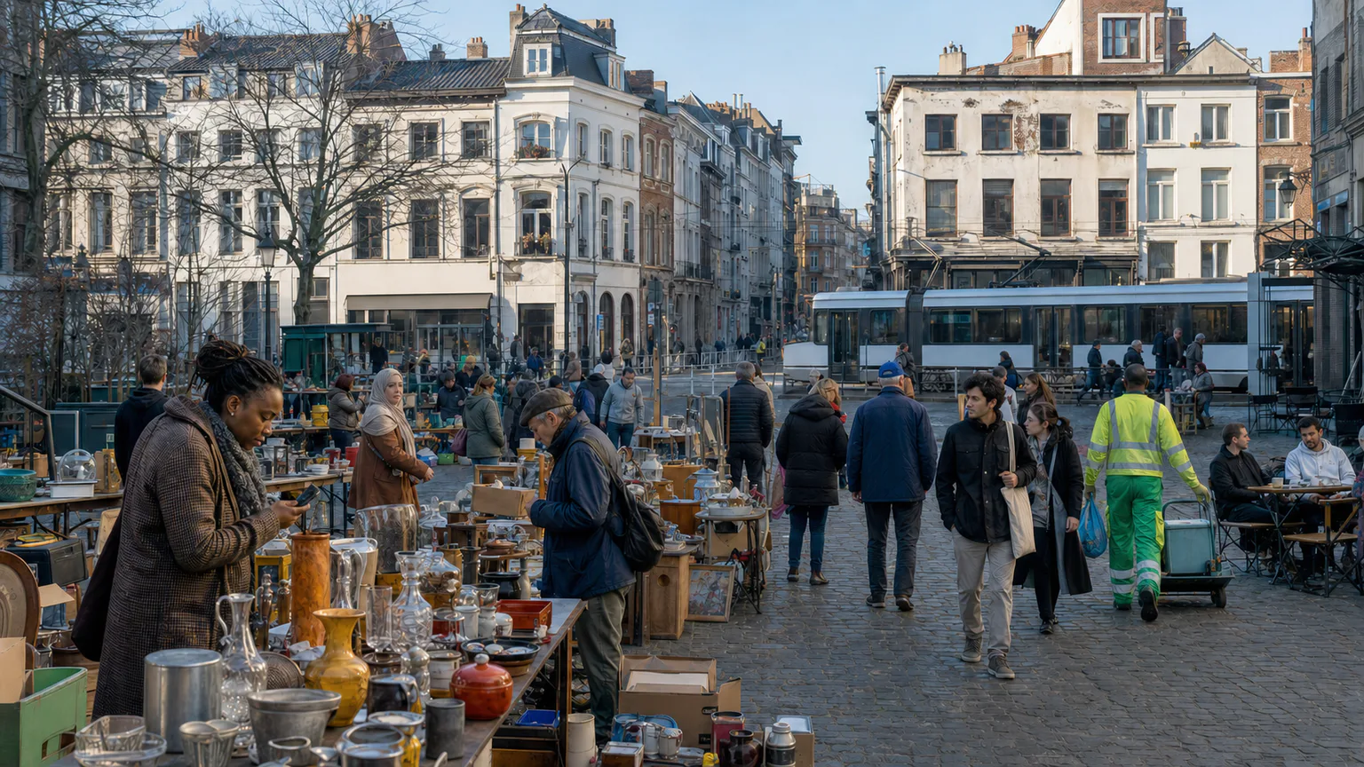 AI-generated evidence-guided visualization related to Brussels, 21st century.