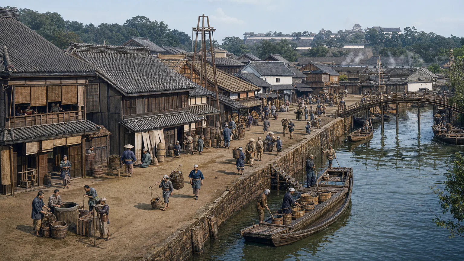 AI-generated evidence-guided visualization related to Edo, 1603-1868 CE.