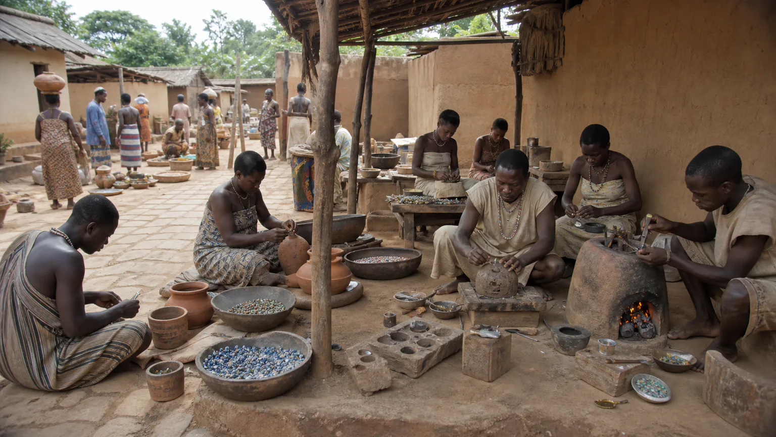 AI-generated evidence-guided visualization related to Ilé-Ifẹ̀, c. 1000-1600 CE.