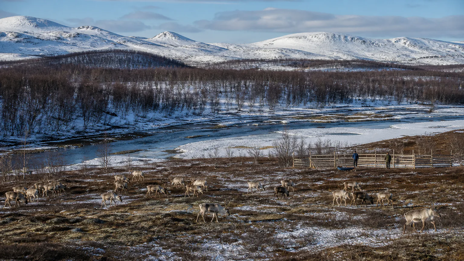 AI-generated evidence-guided visualization related to Laponian Area, Thousands of years-present.