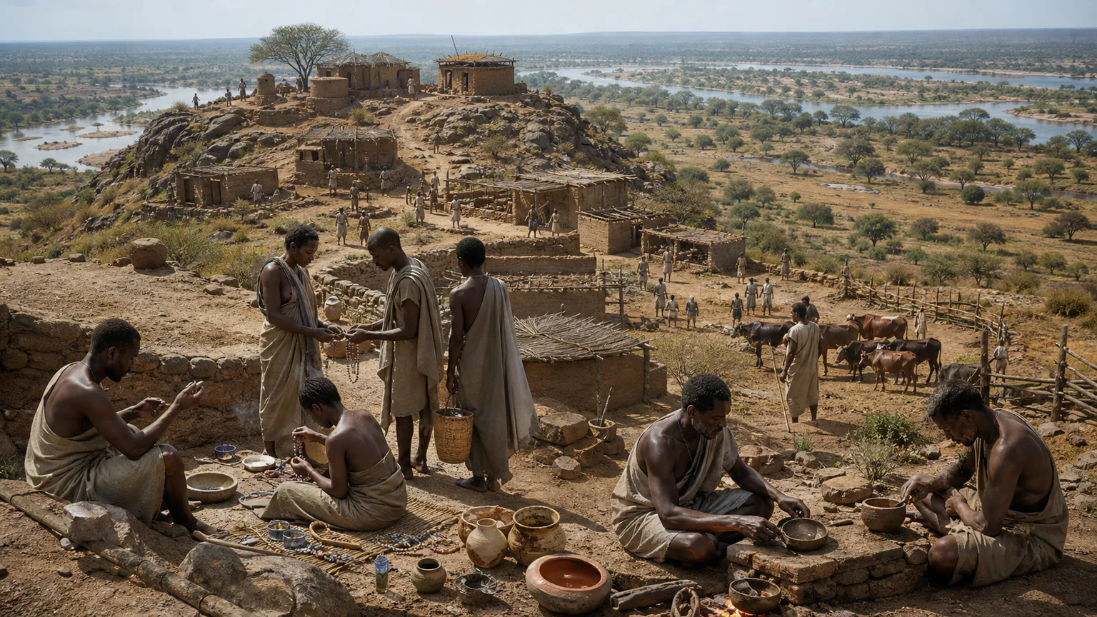AI-generated evidence-guided visualization related to Mapungubwe, c. 900-1300 CE.