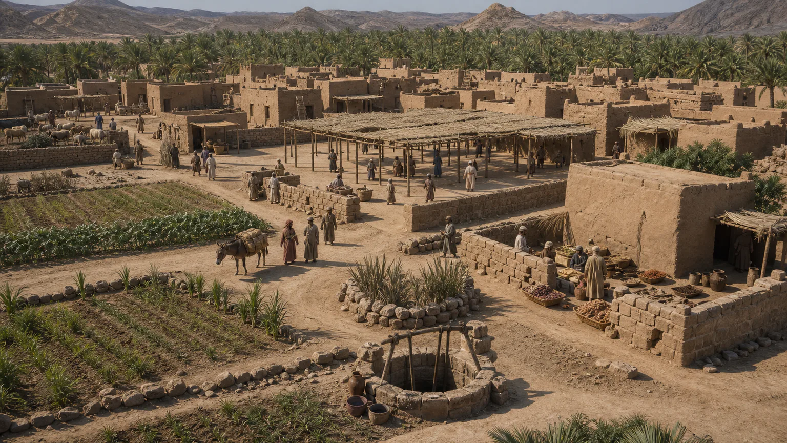 AI-generated evidence-guided visualization related to Medina, 622 CE-present.