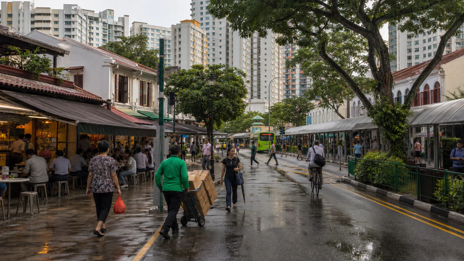 AI-generated evidence-guided visualization related to Singapore, 21st century.