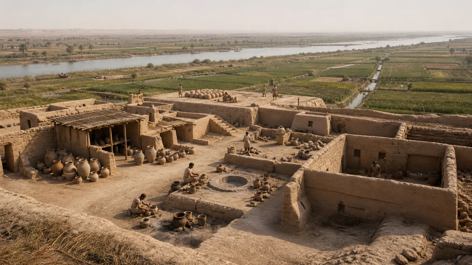 AI-generated evidence-guided visualization related to Susa, c. 4200 BCE-650 CE, many phases.