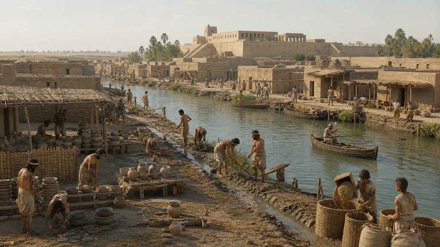 AI-generated evidence-guided visualization related to Uruk, c. 4000-3000 BCE.