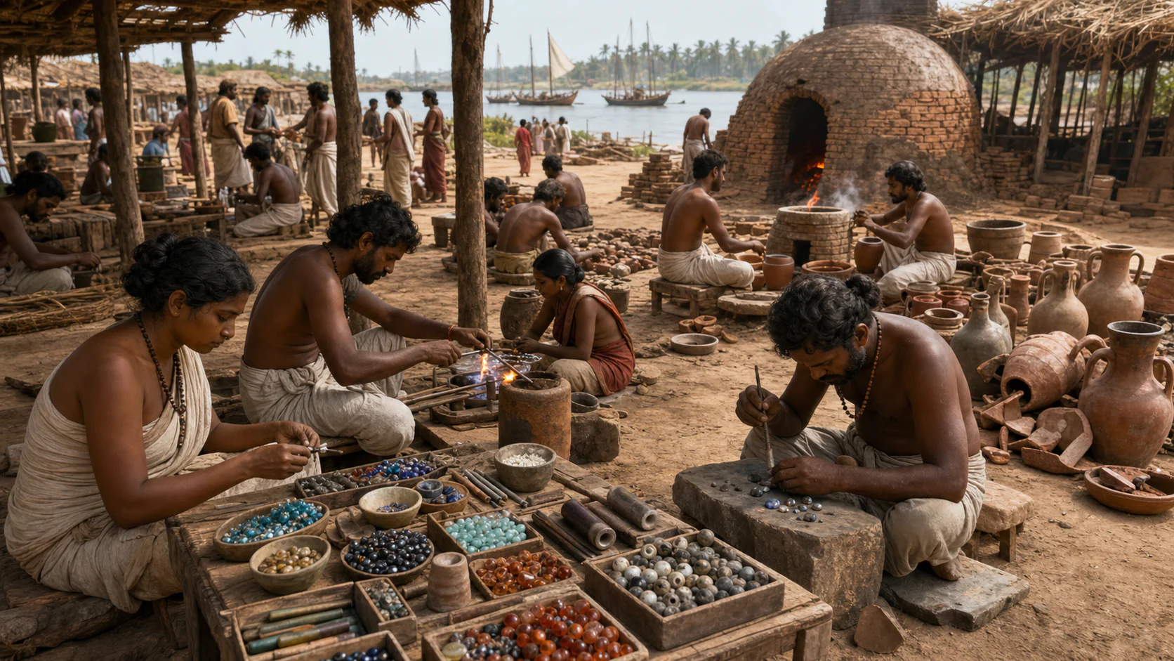 Interpretive reconstruction: Arikamedu craft quarter