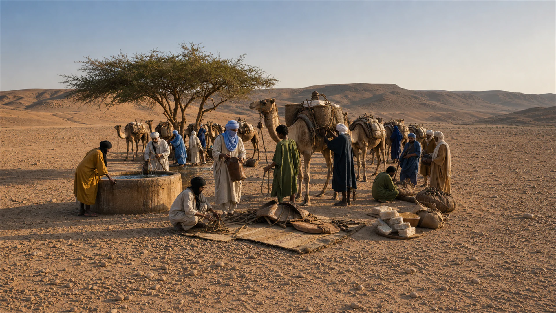 Interpretive reconstruction: Trans-Saharan caravan logistics