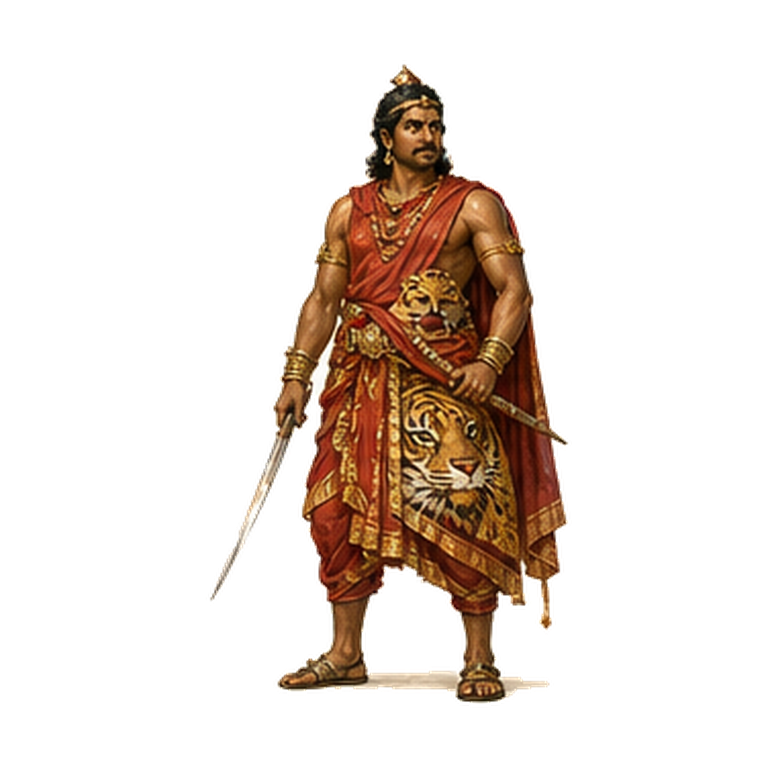 Chola king illustration