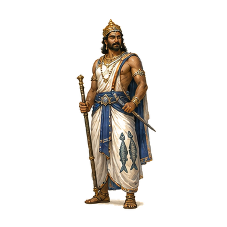Pandya king illustration