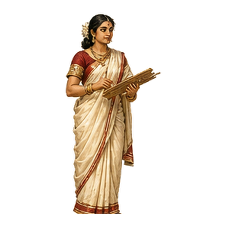 Woman poet illustration