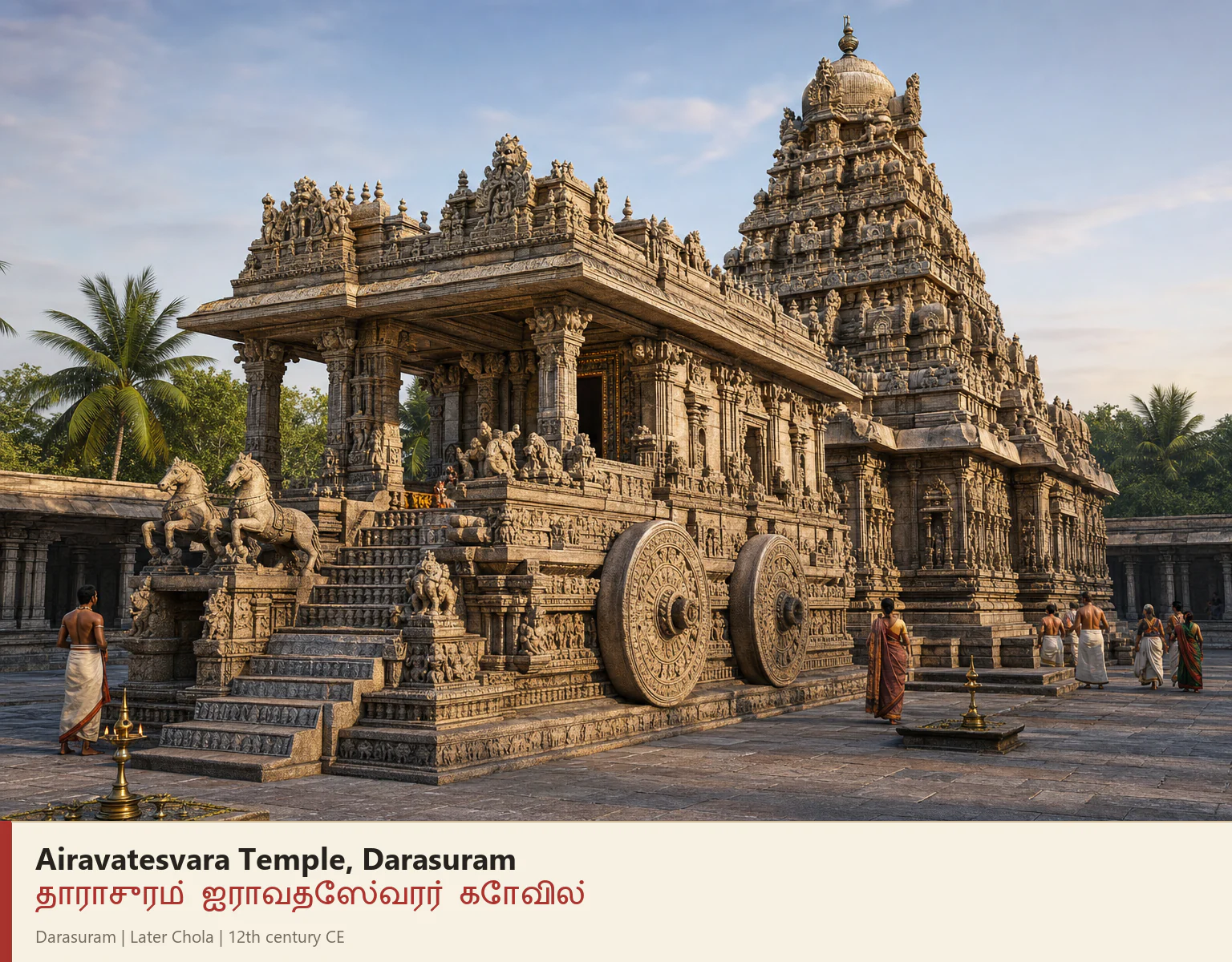 Airavatesvara Temple, Darasuram reconstruction