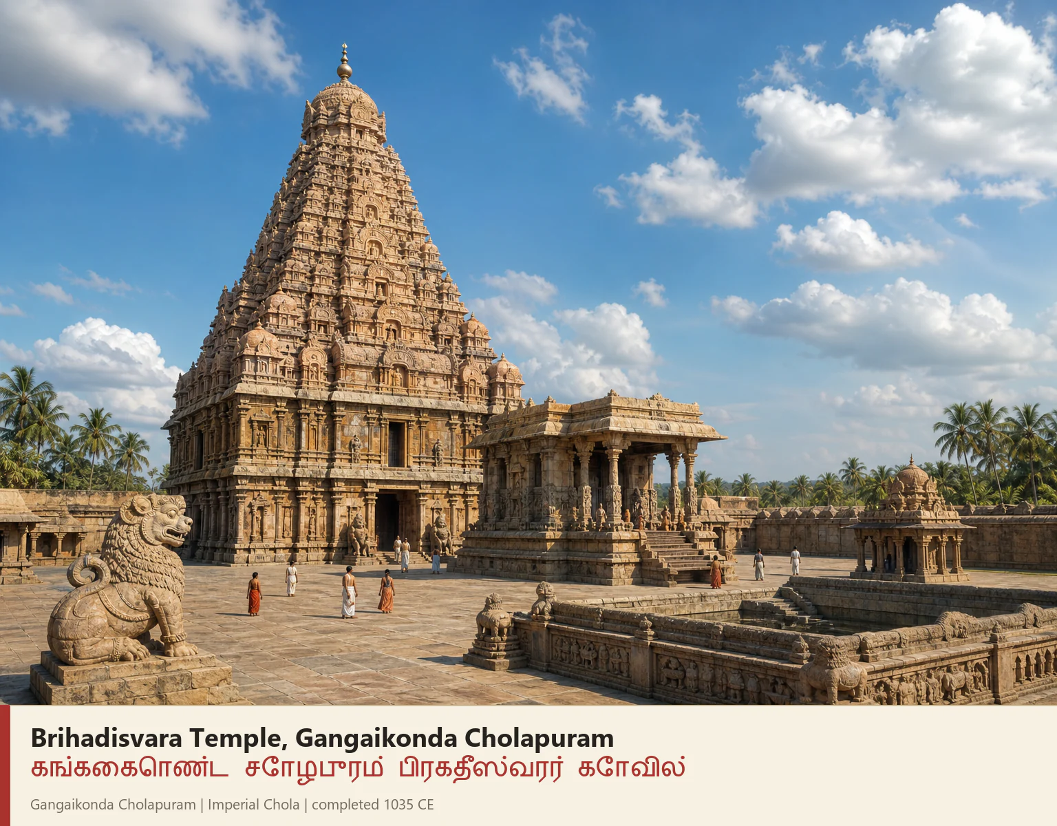 Brihadisvara Temple, Gangaikondacholapuram reconstruction