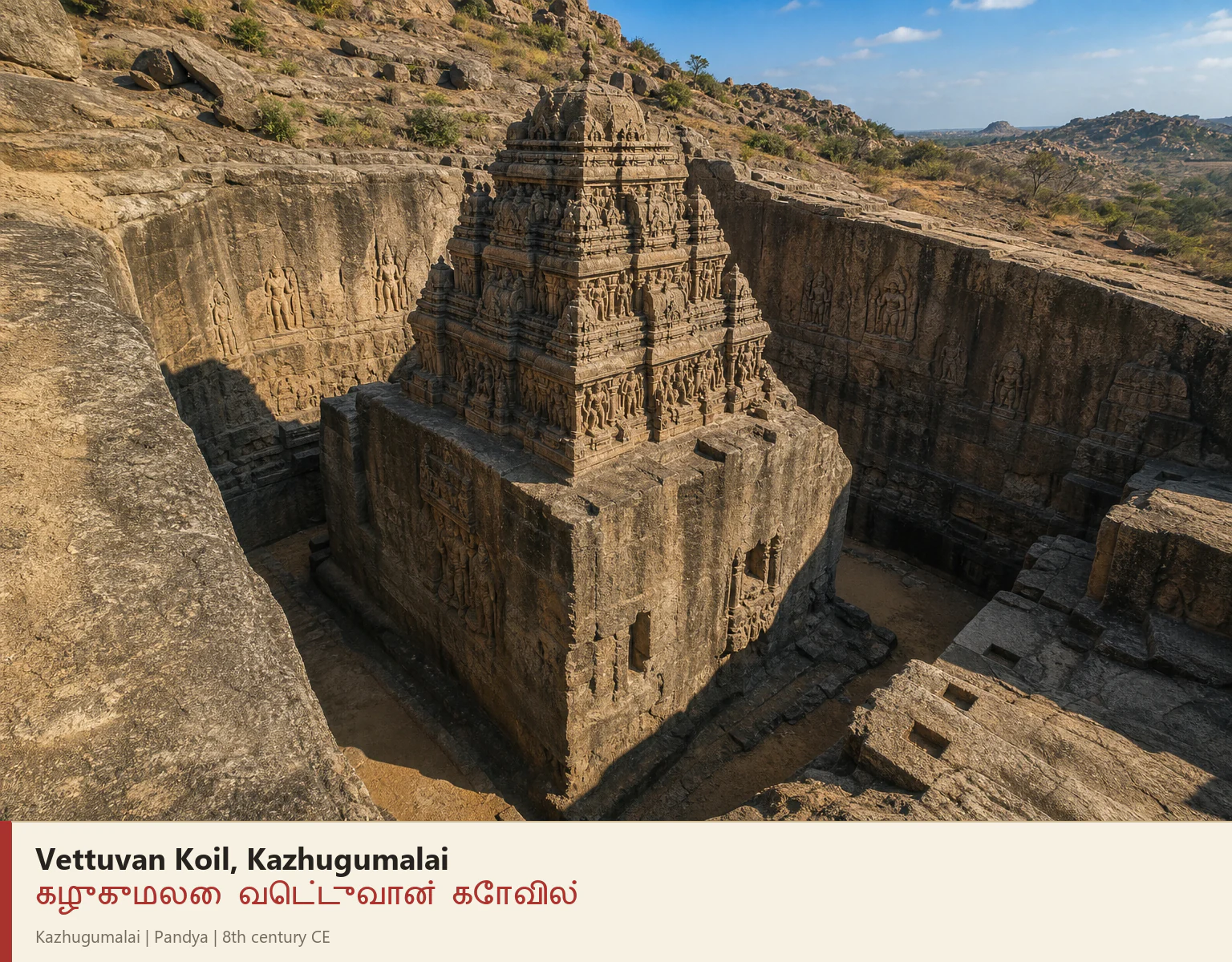 Vettuvan Koil, Kazhugumalai reconstruction