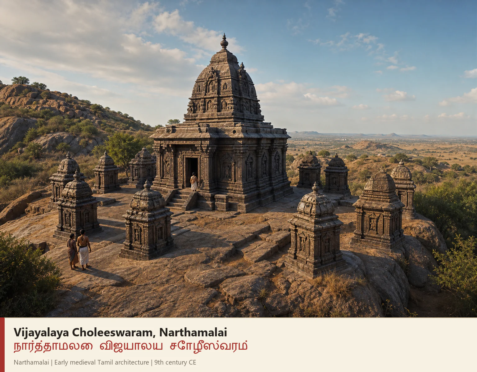 Vijayalaya Choleeswaram, Narttamalai reconstruction